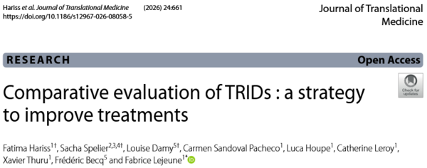 lien vers la publication Comparative evaluation of TRIDs : a strategy to improve treatments