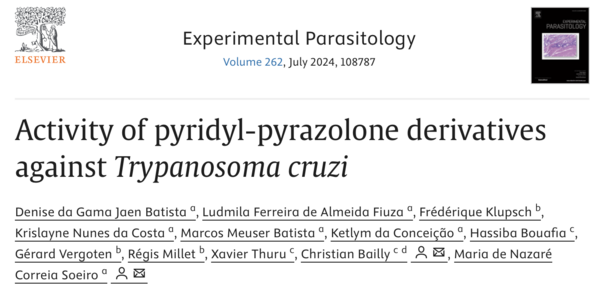 lien de l'article Activity of pyridyl-pyrazolone derivatives against Trypanosoma cruzi